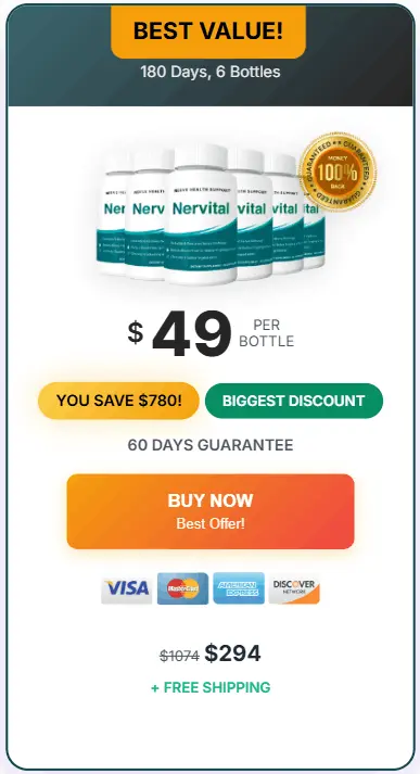Buy NerVital 6 Bottle
